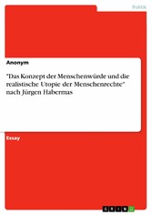 'Das Konzept der Menschenwürde und die realistische Utopie der Menschenrechte' nach Jürgen Habermas