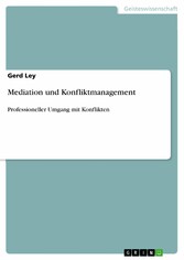 Mediation und Konfliktmanagement