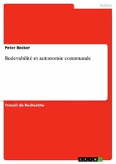 Redevabilité et autonomie communale