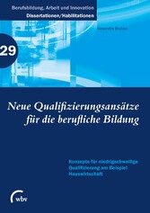 Neue Qualifizierungsansätze für die berufliche Bildung