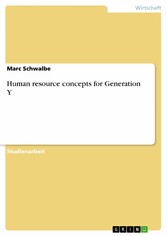 Human resource concepts for Generation Y