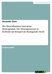 Der Hexenhammer und seine Hintergründe. Die Hexenprozesse in Eichstätt am Beispiel der Kunigunde Sterzl