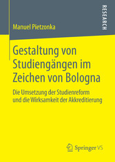 Gestaltung von Studiengängen im Zeichen von Bologna