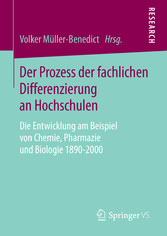 Der Prozess der fachlichen Differenzierung an Hochschulen