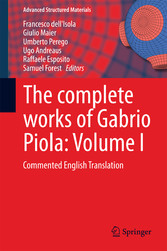 The complete works of Gabrio Piola: Volume I