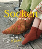 Socken flach gestrickt