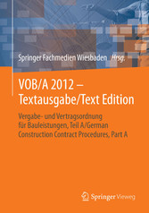 VOB/A 2012 - Textausgabe/Text Edition