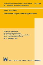 Politikberatung in Verfassungsreformen