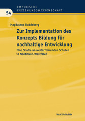 Zur Implementation des Konzepts Bildung für nachhaltige Entwicklung