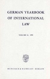 German Yearbook of International Law / Jahrbuch für Internationales Recht.