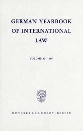 German Yearbook of International Law / Jahrbuch für Internationales Recht.