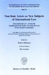 Non-State Actors as New Subjects of International Law.