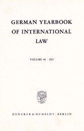 German Yearbook of International Law / Jahrbuch für Internationales Recht.