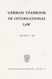 German Yearbook of International Law / Jahrbuch für Internationales Recht.