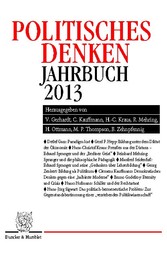 Politisches Denken. Jahrbuch 2013.