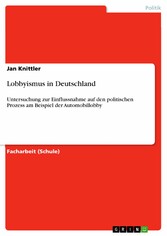 Lobbyismus in Deutschland