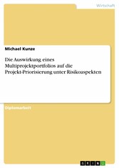 Die Auswirkung eines Multiprojektportfolios auf die Projekt-Priorisierung unter Risikoaspekten