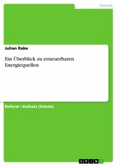 Ein Überblick zu erneuerbaren Energiequellen