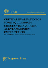 Critical Evaluation of Some Equilibrium Constants Involving Alkylammonium Extractants