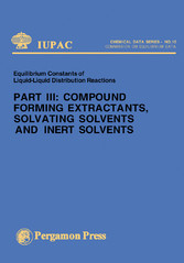 Compound Forming Extractants, Solvating Solvents and Inert Solvents