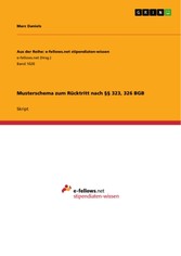 Musterschema zum Rücktritt nach §§ 323, 326 BGB