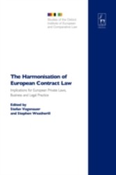 Harmonisation of European Contract Law