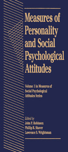 Measures of Personality and Social Psychological Attitudes