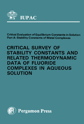 Critical Survey of Stability Constants and Related Thermodynamic Data of Fluoride Complexes in Aqueous Solution