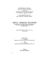 Metal-Ammonia Solutions