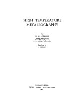 High Temperature Metallography