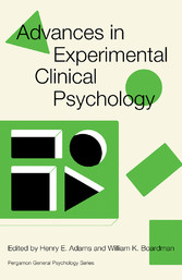 Advances in Experimental Clinical Psychology