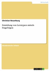 Ermittlung von Lerntypen mittels Fragebögen