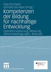 Kompetenzen der Bildung für nachhaltige Entwicklung