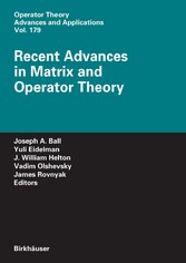 Recent Advances in Matrix and Operator Theory