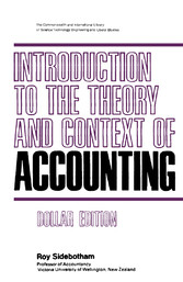 Introduction to the Theory and Context of Accounting