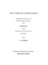 Ten Years of Translation