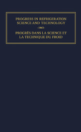 Progress in Refrigeration Science and Technology