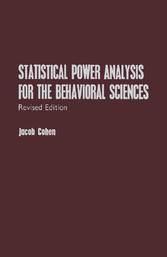 Statistical Power Analysis for the Behavioral Sciences