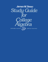 Study Guide for College Algebra