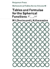 Tables and Formulae for the Spherical Functions Pm - ½ + i t (Z)