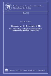 Eingaben im Zivilrecht der DDR