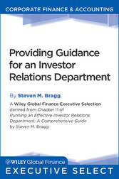 Providing Guidance for an Investor Relations Department,