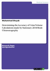 Determining the Accuracy of Urine Volume  Calculations made by Stationary 2D B-Mode  Ultrasonography