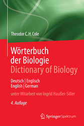 Wörterbuch der Biologie Dictionary of Biology