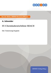 EU-Chemikalienrichtlinie REACH