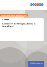 Funktioniert die Strategie Allfinanz in Deutschland?