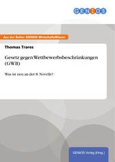 Gesetz gegen Wettbewerbsbeschränkungen (GWB)