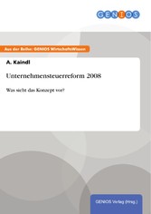 Unternehmensteuerreform 2008