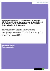 Production of olefins via oxidative de-hydrogenation of C3-C4 fraction by O2 over (Cr-Mo)SiO2