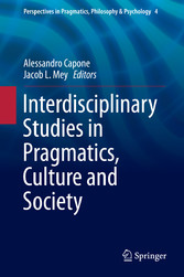 Interdisciplinary Studies in Pragmatics, Culture and Society